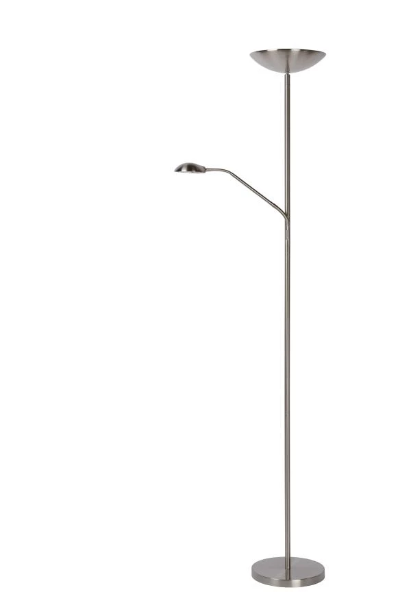 Lucide ZENITH - Lampadaire / lampe de lecture - LED Dim. - 3000K - Chrome Dépoli - éteint